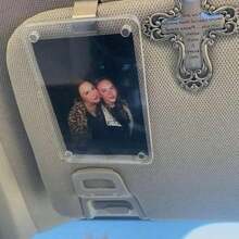 New Universal Acrylic Magnetic Photo Clip Accessories, Refrigerator Magnetic Stickers, Transparent Magnetic Instant Camera Photo Frame, Car Rearview Mirror Photo Clip, Personalized DIY Car Decoration Photo Frame, Couple Gift, Pet And Family Memorial Photo Frame, Holiday Gift, Multiple Sizes Available - Rectangle - View 1