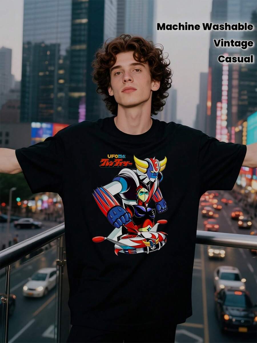 Men T-Shirts - 黑色 - 查看 1