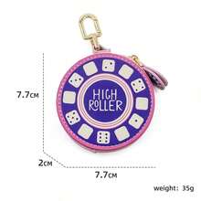 Fashion UV Printed Mini Keychain Bag Accessory Charm, Creative Printed Cartoon Coin Purse - Multicolor - View 10