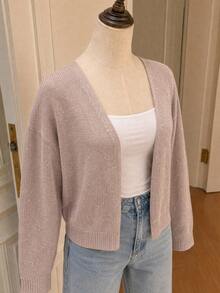 Spring/Summer New Women's Elegant Cardigan, Long Sleeve Shiny Sexy Cardigan, Suitable For Party, Music Festival, Date, Beach Party, Vacation, Pink - Pink - View 10