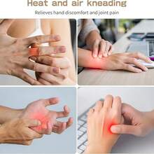 Hand Massager With Heating And Pressure Massage, Suitable For Arthritis And Carpal Tunnel Syndrome, Rechargeable Electric Hand Massager, Relieves Hand Stiffness, 3 Modes 5 Pressure Levels, Ideal Gift For Men And Women, 2000mAh Rechargeable Battery - Grey - View 11