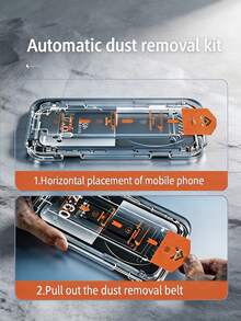 3PCS Dust-Free Auto-Located Tempered Glass Screen Protector 9D Full Coverage HD Anti-Explosion Easy Install Phone Screen Glass Film Compatible With IPhone 18 17 16 Pull Tab Dust Removal, 3-Step Quick Installation - Clear - View 7