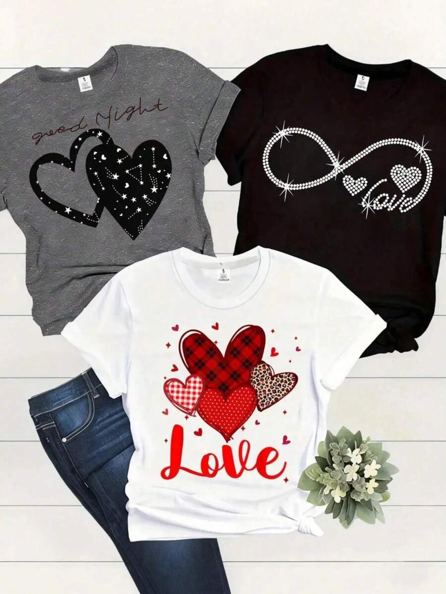 Women T-Shirts - White (Printed Pattern) Pack Of 1 - View 1