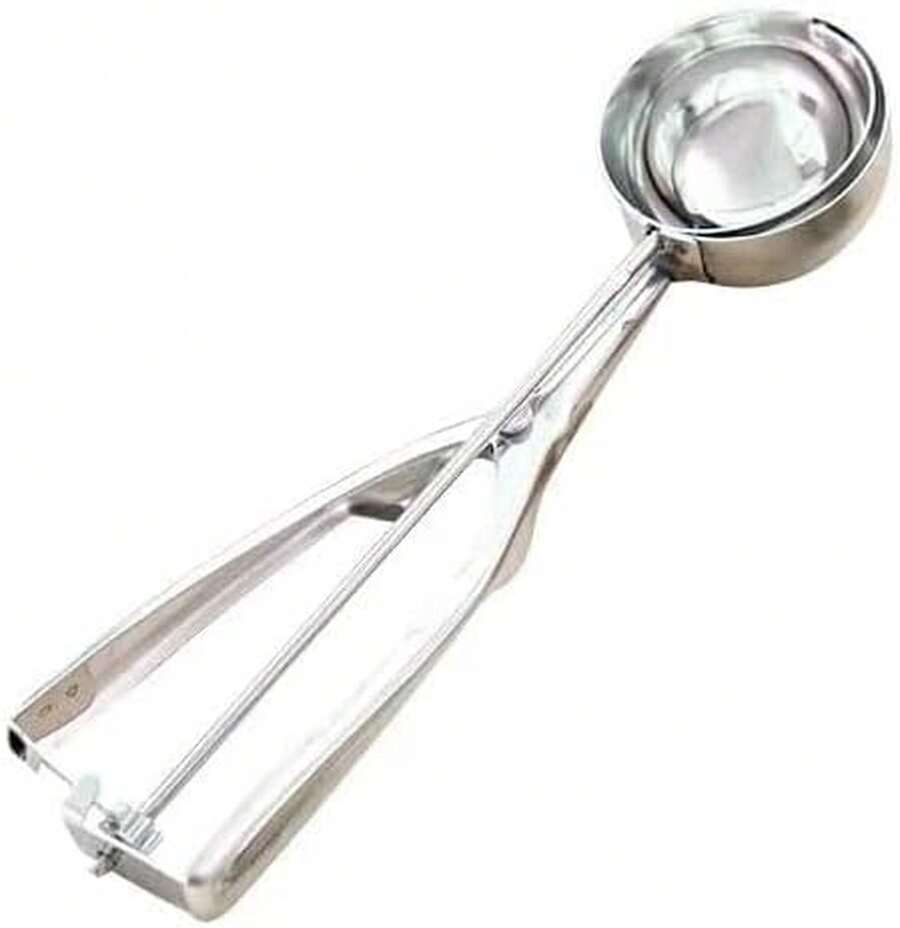 Cuchara para hielo de acero inoxidable, utensilio de cocina, cuchara para frutas, cuchara de acero inoxidable para hacer bolas de sandía, cuchara redonda para hacer bolas de fruta, cuchara para frutas. # 1 - #1 - Ver 1