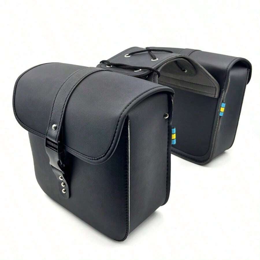 1pc Motorcycle Bag, Bicycle Bag, Motorcycle Side Bag, Side Box Bag, Hanging Bag, Electric Scooter Modification Rider Bag, Tool Bag, Electric Scooter Leather Waterproof Side Bag, Saddle Bag, Motorcycle Accessories