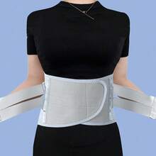 1pc Back Brace For Women Men With 3D Lumbar Pad, Lumbar Support Belt - Grey - View 6