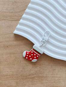 Christmas Boot Bag Charm, Gift For Friends - Red - View 2