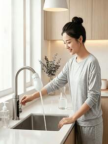 Kantong Filter Keran, Bahan Jaring Serat dengan Desain Pita Elastis, Universal untuk Air Panas dan Dingin, Menyaring Lumpur, Kerak, dan Kotoran, Kantong Filter Pemurnian Air Wastafel Rumah Tangga, Cocok untuk Penggunaan Keran Dapur dan Kamar Mandi - Menyaring - View 5