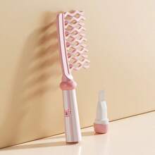 1pc Macaron Wavy Tooth Curling Comb, Wide Tooth Large Tooth Comb For Perming, Anti-Tangle Smooth Hair Volumizing Styling Home Comb, Double Row Wavy Tooth Curling Comb With Handle Scalp Massage Comb, Volumizing Anti-Static Curling Styling Comb For Hair Salon - A - View 5