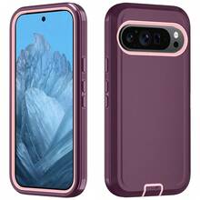 Military-Grade Shockproof Heavy-Duty Full-Body Protective Phone Case, Anti-Scratch Durable 3-In-1 Protective Cover For IPhone, Galaxy, HONOR And Other Smartphones Birthday Gift - Wine Red Powder - View 95
