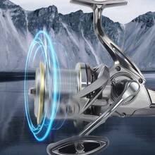 A BU Metal NGK8000-14000 Spinning Reel 4.8:1 6+1BB 25KG Max Drag Long Distance Casting Powerful Saltwater Surf Fishing Reel - Multicolor - View 9