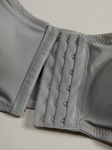 CELILIN Grey Front Closure Strapless Bandeau Bra For Women, Anti-Slip Non-Slip Push-Up Skin-Friendly Seamless Bandage - Grey - View 8