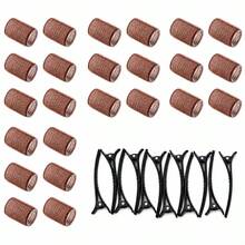 36pcs/Set Large Combination Hair Curlers + Plastic Hair Rollers, With Clips Self-Grip Hair Rollers, Suitable For Long/Medium/Short Hair, Bangs, Curly Hair, Travel Essential Hair Roller Accessories, Affordable Hair Styling Tools - Multicolor - View 3