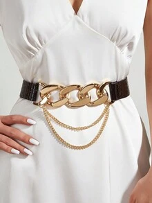 2pcs Women's Versatile Detachable Chain Strap - Multicolor - View 3