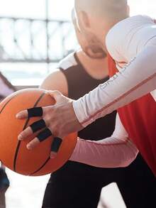 2/5/10pcs Elastic Breathable Finger Sleeves, Thumb Support Pressure Finger Guards - Thumb Support And Pressure Protection, Joint Protection For Sports, Hand Care, Suitable For Fitness, Basketball, Badminton, Tennis And Other Ball Sports Finger Protection, Writing Finger Friction Prevention Practice Aid, Daily Finger Strain Care Fitness Exercise Support Sleeve, Relieve Pain Arthritis, Tenosynovitis, Trigger Finger Exercise Protection Sleeve - A - View 6