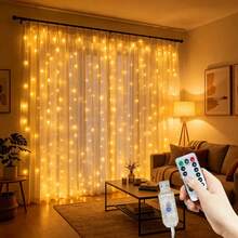 LED Curtain String Lights, USB Powered, 8 Lighting Modes, Fairy Lights For Holiday Wedding, Bedroom Living Room Home, Festival Party, Christmas, Thanksgiving, Halloween Decoration, Christmas Tree Decoration - USB Curtain Light Strings - View 26
