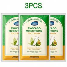 3 buah Masker Perawatan Tangan & Kaki Ekstrak Alpukat, Diformulasikan dengan Ekstrak Tumbuhan, Formula Ringan dan Cepat Meresap, Kaus Kaki Perawatan Kaki yang Melembutkan, Menutrisi Kaki untuk Kaki yang Tampak Halus - 3 buah - View 6