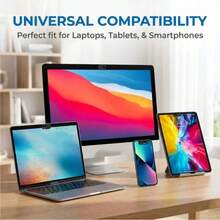 100/50/25/5pcs Camera Privacy Covers, Plastic Camera Privacy Covers, Suitable For IPhone Laptop PC Smartphone Camera Slider, Waterproof, Shockproof, Anti-Drop, Anti-Scratch, Wear-Resistant, Anti-Fingerprint, Full Coverage - Black - View 5