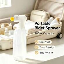 1pc 400ml Reusable Travel Spray Bottle With Leak-Proof Nozzle, Suitable For Postpartum Care And Intimate Hygiene Spray, For Women, Men And Elderly - 400ml - View 2