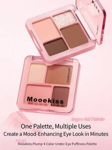 Mooekiss 01 Milk Powder Puff 4-Color Eyeshadow & Aegyosal Palette - 01 Milk Powder - View 3