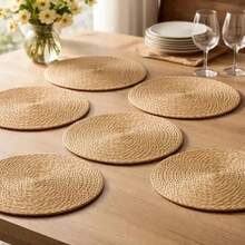 Descanso de Mesa Rústico Redondo 38cm - Elegância Natural e Proteção Premium para Móveis - Marrom - Visão 9