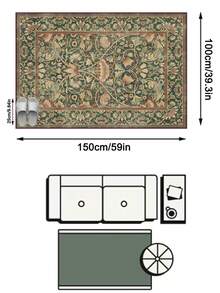 1pc European & American Luxury Classic Bohemian Mandala Floral Soft Faux Cashmere Area Rug, Suitable For Bathroom, Kitchen, Entrance, Hallway, Bedside, Living Room, Bedroom, All Seasons, Machine Washable, Home Decor - Multicolor - View 13