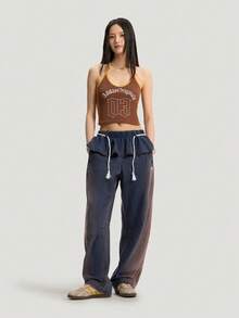 Adidas Originals Women's OG W 2IN1 Denim Pants KS0624 - Clay Red - View 6