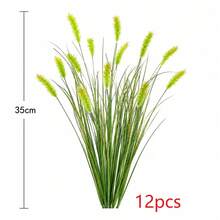 10/8/20pcs Artificial Onion Grass And Foxtail Grass Plants, Realistic Faux Greenery For Floor Decoration, Outdoor Garden And Patio Decor, All-Season Home, Hotel, Wedding Decoration (Pots Not Included) - Green - View 17
