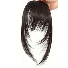 1pc Colorful Synthetic Hair Piece, Designed For Women, Natural Seamless Invisible Air Bangs With Sideburns Hair Accessory, Suitable For Students' Daily Use. Color May Vary Slightly From Image, Ideal Valentine's Day Hair Accessory Gift. - Multicolor - View 9