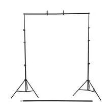 Soporte ajustable para fondo de estudio fotográfico, estante para telón de fondo para fotografía de bodas - Negro - Ver 8