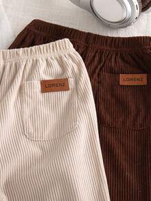 2pcs/Pack Boys Casual Loose Harem Pants With Pockets, Elastic Waist And Rolled Hem, Fashionable Everyday Versatile Trousers For Spring And Autumn - Multicolor - View 5