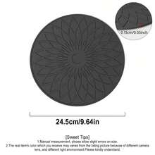 L LEESEPH 2pcs Silicone Coasters, Reusable Drink Coasters, Durable Coffee Table Coasters, Bar Countertop Protection Pads, Birthday, Housewarming, Room Decor, Holiday Party Gifts - Multicolor - View 2