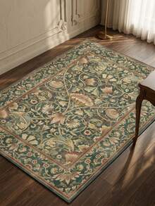 1pc European & American Luxury Classic Bohemian Mandala Floral Soft Faux Cashmere Area Rug, Suitable For Bathroom, Kitchen, Entrance, Hallway, Bedside, Living Room, Bedroom, All Seasons, Machine Washable, Home Decor - Multicolor - View 7