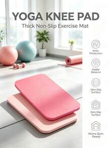 2pcs Yoga Mat Flat Support For Home Use,Thickened Shock Absorption,Knee And Elbow Protection,Stable Balance,Suitable For Both Men And Women,Suitable For Home Exercise And Pilates In The Gym,Yoga Mat Workout Equipment Gym Workout Equipment Pilates Yoga - Multicolor - View 3
