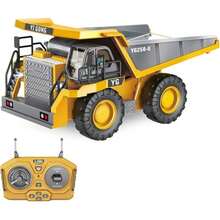 Remote Control Excavator, Suitable For 6-12 Years Old Boys Toy. 11-Channel Remote Control Construction Vehicle With Sound And Light Effects And Metal Bucket. Perfect As A Birthday Gift For Children 6 Years Old And Above. (2.4 GHz Frequency) - Multicolor - View 17