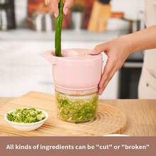 Garlic Cutter & Peeler - Pink - View 5
