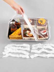 200/100/50/30/10件裝托盤蓋，蛋糕食品防塵保鮮蓋，食品防塵防水蓋，派對必備保鮮蓋，食品餐廳、烘焙廚房保鮮配件，廚房小工具 - 烤肉套 - 查看 2