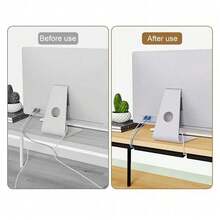 1pc Desktop Cable Management Box, No Drilling Required, Cable Storage Tray, Cable Protector - Multiple Styles - View 4