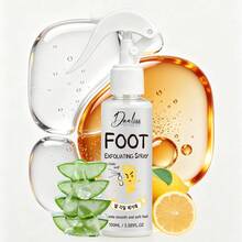 100ml Foot Exfoliating Spray With Aloe Vera Extract, Powerful Moisturizing And Hydrating, Softens Thick Dry Keratin, Improves Roughness And Removes Dead Skin Cells, Creates Smooth And Delicate Foot Skin Care - Foot Exfoliator - View 3