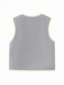 Balabala Kids Cozy Fleece Vest Warm Lightweight Layer For Boys And Girls - Gray Tone - View 2