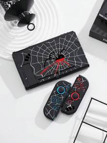 1pc Dark Spider Web Pattern Design Switch2 Game Console Protective Case, Compatible With New Switch2 (2025)/Switch NS/Switch OLED, TPU Soft Shell, Universal Controller Protective Cover, Switch Game Accessories Protective Case, Storage Bag, Anti-Drop, Anti-Slip, Anti-Scratch - Multicolor - View 15
