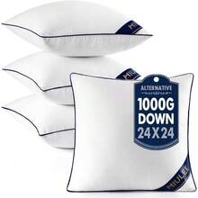 Durable Square Throw Pillow Insert, Resilient Cushion Inner, Premium Filler For Decorative Pillowcases - White - View 9