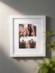 1pc Multi-Hook Photo Frame Wall Mount Hook Key Rack, Decorative Collage Photo Display Stand, Entryway Wall Decor, Home Wedding Gift - Multicolor - View 11