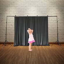 Soporte ajustable para fondo de estudio fotográfico, estante para telón de fondo para fotografía de bodas - Negro - Ver 3