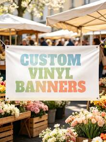 1pc Customized Banner, Customized Indoor Banner, Customized Outdoor Banner, Customized Graduation Banner, Personalized Full Color Banner Sign, Suitable For Indoor Outdoor Events Retail Party Image Logo Text Advertising Sign, Multi-Functional, Decorative, Exquisite, Fashionable, Cute, Modern - Multicolor - View 2