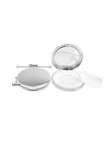 Loose Powder Container With Puff - Fragrance-Free Compact Cosmetic Storage Box With Puff And Sifter, Reusable Plastic Powder Box Dispenser Bottle, Travel Essential Makeup Sample Container - Multicolor - View 7