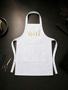 Personalized Apron, Customizable Name Or Text, Men's Custom Apron, Women's Personalized Apron With Pockets, Father's Gift, Mother's Birthday Gift - Multicolor - View 5