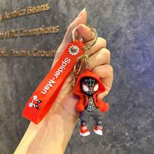 1pc Keychain Cute Gift, Cartoon Christmas Decoration Bag Accessory Keychain Set, Party Favor Party Decoration Accessory, Decorative Bag Charm And Collectible, Anime Bag Pendant Car Key Ring Gift Pack, Cute High-Quality Mini Figurine - A - View 9