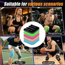 10Pcs/Set Contoured Precut Knee Kinesiology Tape, Stretch Elastic Knee Muscle Joint Support Tape, Breathable Compression Knee Stabilizer For Men Women Daily Sports Fitness Training - Multicolor - View 11