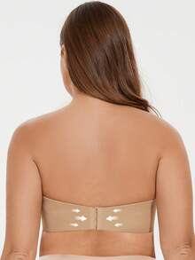 MELENECA Women's Strapless Minimizer Multiway For Large Bust Unlined Seemless Underwire Bandeau Bra - Camel - View 3